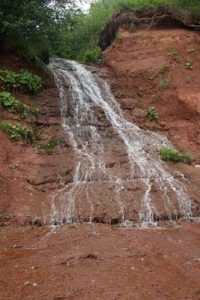 Small waterfall at Blomidon Beach
