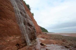 Along the cliff at Blomidon Beach