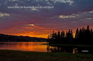 Sunset from the Salt Marsh Boardwalk